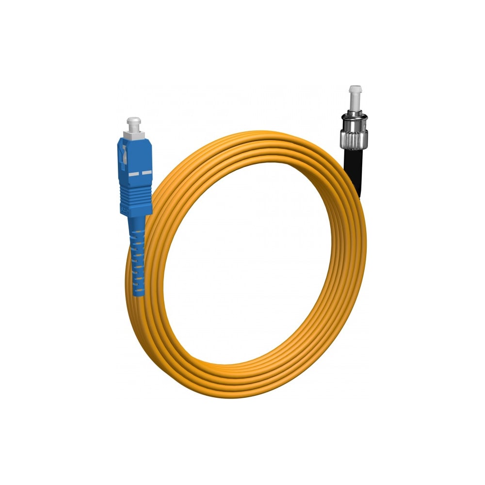 Шнур оптический KOSCAB spc ST/UPC-SC/APC 9/125 3.0мм 36м LSZH (патч-корд) 1шт КОС-SPC-9-ST/U-SC/A-3.0-36