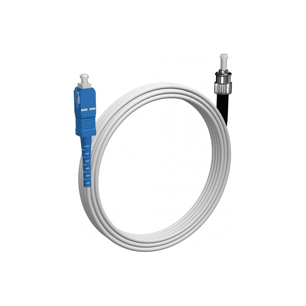 Шнур оптический KOSCAB spc SC/UPC-ST/UPC G657.A1 3.0мм 18м LSZH (патч-корд) 1шт КОС-SPC-G657.A1-SC/U-ST/U-3.0-18
