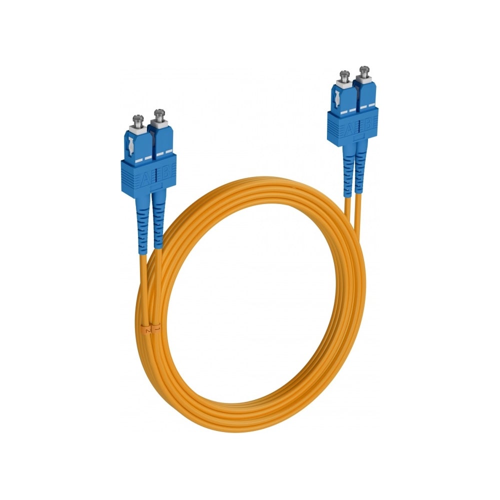 Шнур оптический KOSCAB dpc SC/UPC-SC/UPC 9/125 3.0мм 99м LSZH (патч-корд)шт КОС-DPC-9-SC/U-SC/U-3.0-99