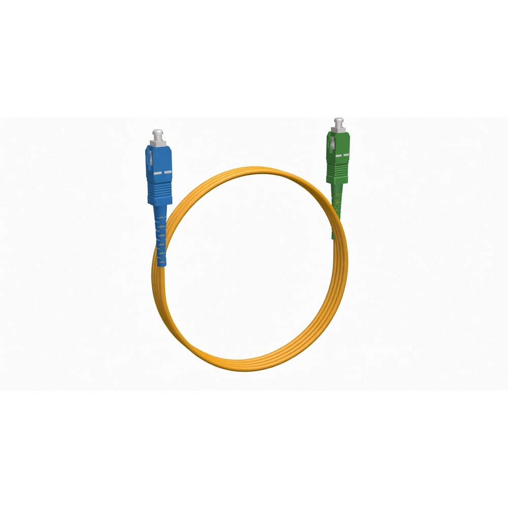 Шнур оптический KOSCAB spc SC/UPC-SC/APC 9/125 2.0мм 35м LSZH (патч-корд)шт КОС-SPC-9-SC/U-SC/A-2.0-35