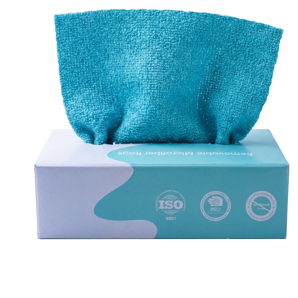 Салфетки из микрофибры KIMRIK SKY BLUE голубой, 20х20 см, 20 шт/упак KG744457