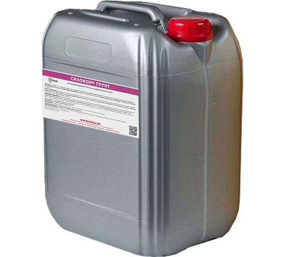 Изображение товара Универсальный грунт на водной основе для бетона, металла СТРИМ Силокор Грунт Концентрат 1:1, 10 л СКР0ГРТ0000