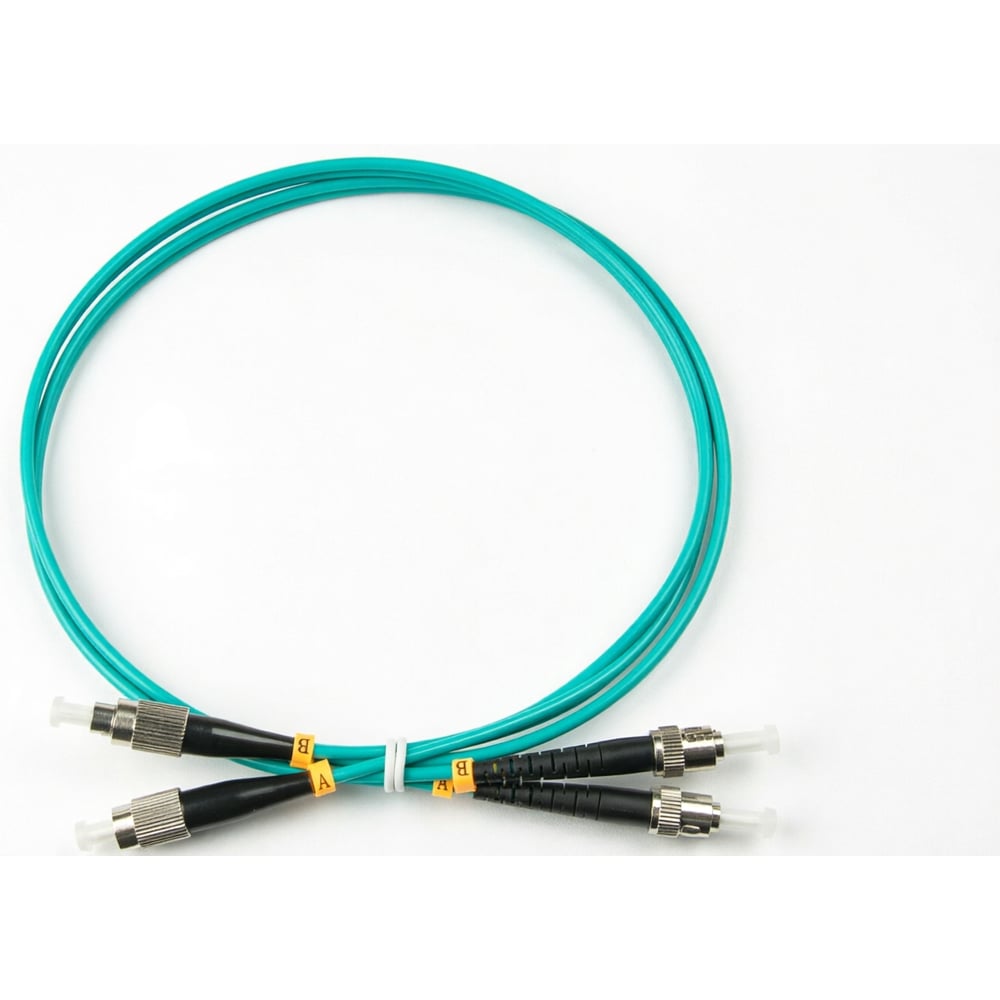 Шнур оптический KOSCAB dpc FC/UPC-ST/UPC 50/125 OM3 2.0мм 17м LSZH (патч-корд)шт КОС-DPC-503-FC/U-ST/U-2.0-17