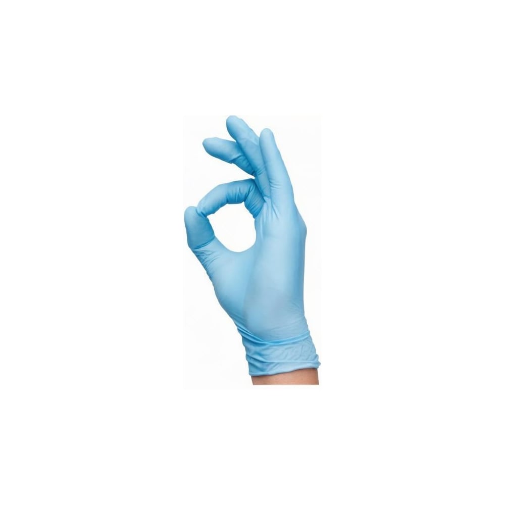 Нитриловые перчатки EcoLat Perchachi голубые, 100шт, размер XS 3534/XS