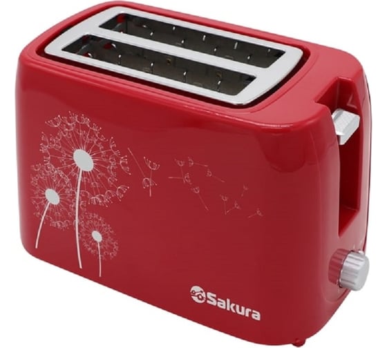Изображение товара Тостер Sakura 750 Вт подогрев красный SA-7608R