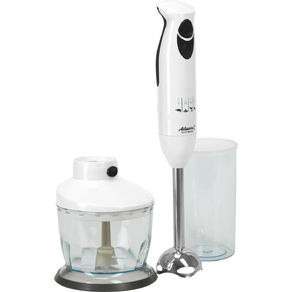 Изображение товара Погружной блендер Atlanta ATH-333 белый с двумя насадками