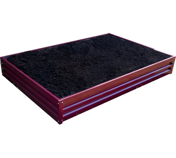 Изображение товара Металлическая грядка Металлика вишня, 4.5x1х0.2 м 0003_4,5