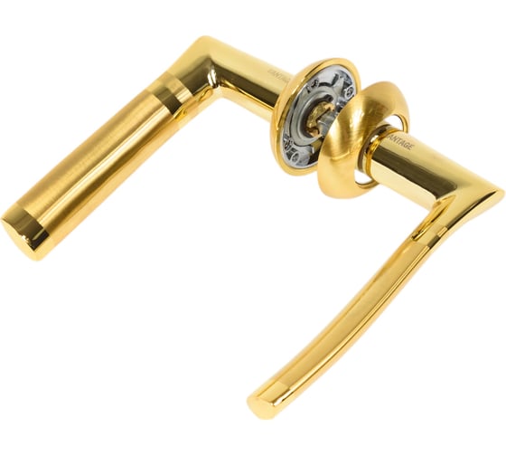 Изображение товара Ручка дверная ЦАМ матовое золото Вантаж V77C