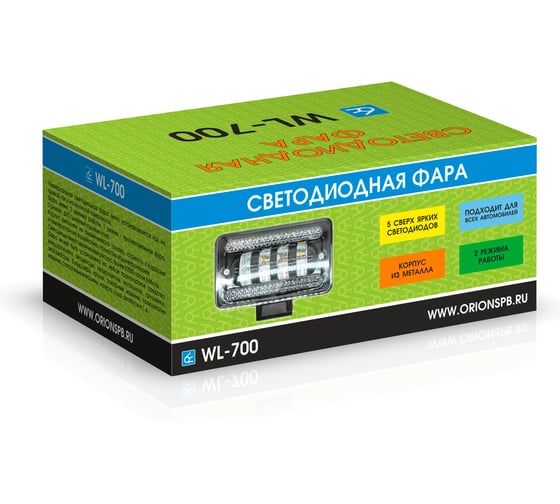 Изображение товара Светодиодная фара Вымпел WL-700 фара+ДХО, 4LED, 60+6 Вт 5248