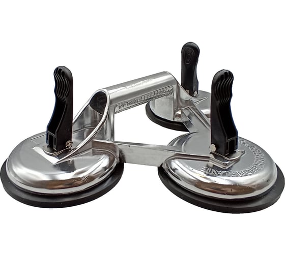 Изображение товара Алюминиевая зажимная тройная присоска для плитки и стекла TRIO-DIAMOND, 118 мм 282003