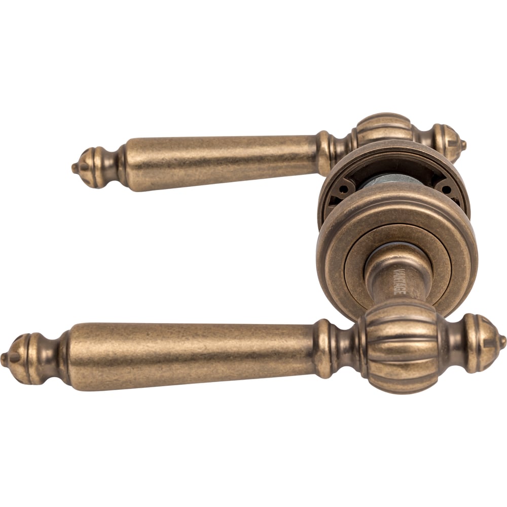 Изображение товара Дверная ручка из ЦАМ состаренная бронза Вантаж V17BR для межкомнатных дверей