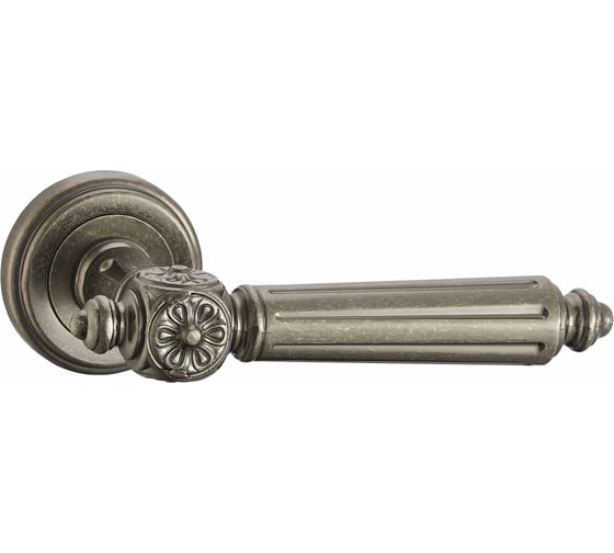 Изображение товара Ручка дверная ЦАМ состаренное серебро Вантаж V32AS