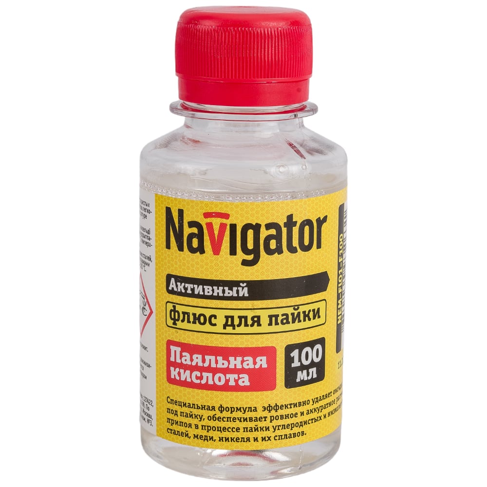 Изображение товара Navigator NEM-Fl01-F100 Флюс паяльная кислота 100 мл