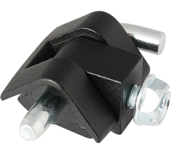 Изображение товара Угловая петля ТРИЗАМ (под толщину металла 1,5-2 мм; чёрная; металл; штырь-Делрин) TRZ0016