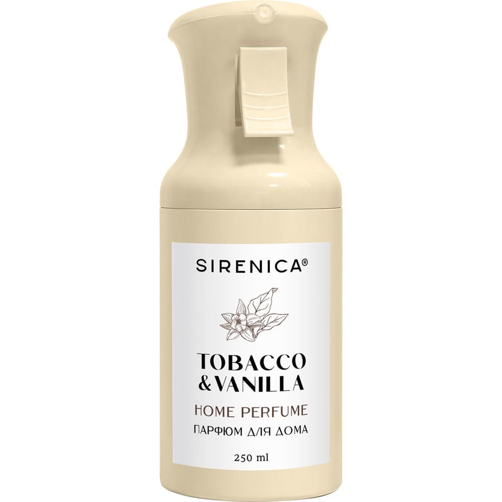 Освежитель воздуха парфюм для помещений аэрозольный Sirenica 250мл TOBACCO & VANILLA, ЧЕСТНЫЙ ЗНАК, 701560