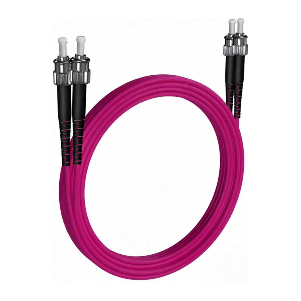Шнур оптический KOSCAB dpc ST/UPC-ST/UPC 50/125 OM4 3.0мм 98м LSZH (патч-корд)шт КОС-DPC-504-ST/U-ST/U-3.0-98