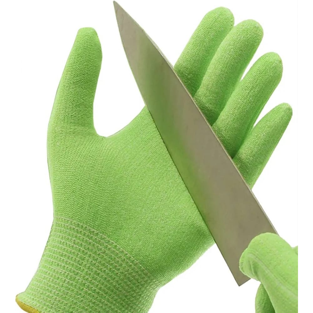 Трикотажные перчатки Jeta Safety, цвет зеленый, размер L