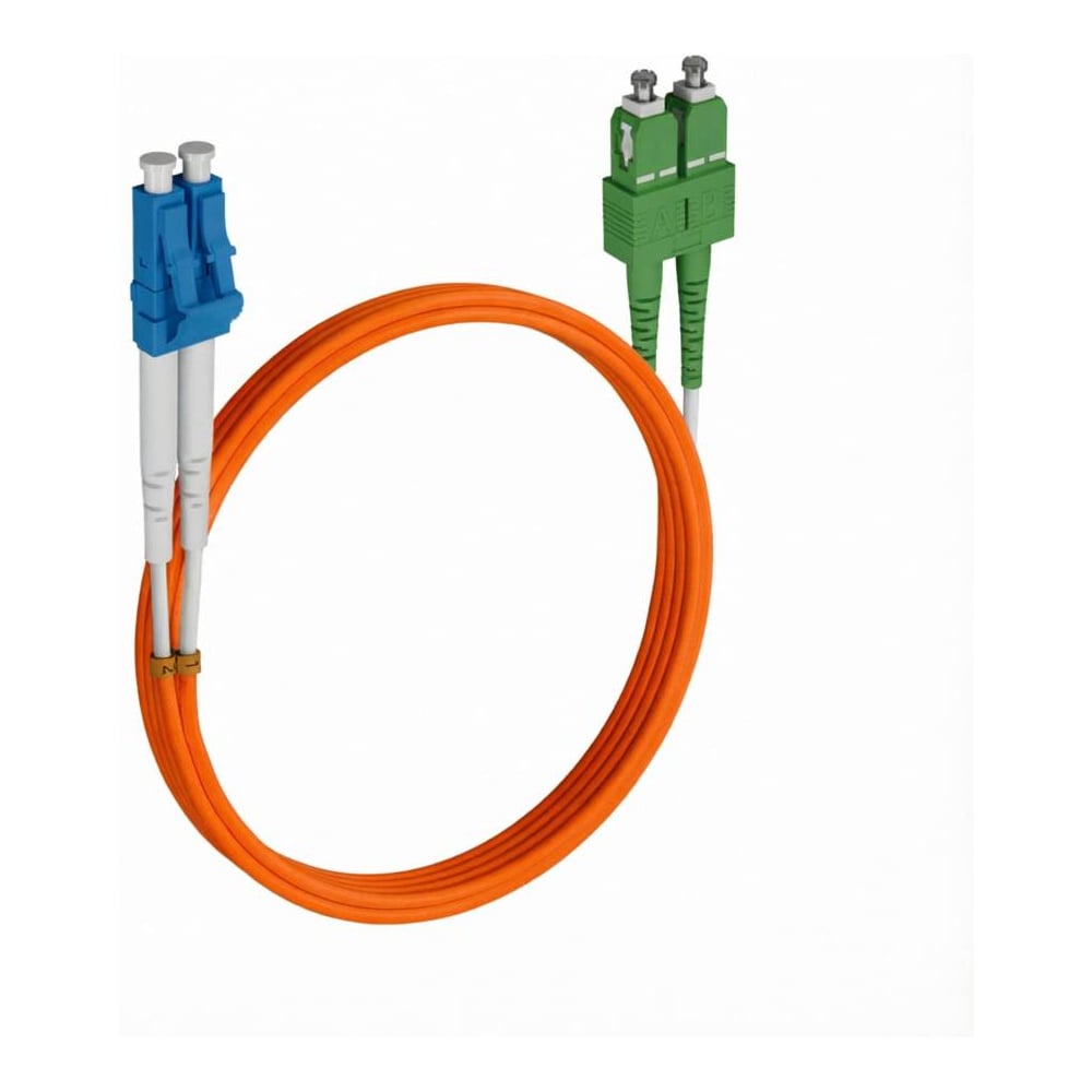 Шнур оптический KOSCAB dpc LC/UPC-SC/UPC 50/125 3.0мм 2м LSZH (патч-корд)шт КОС-DPC-50-LC/U-SC/U-3.0-2