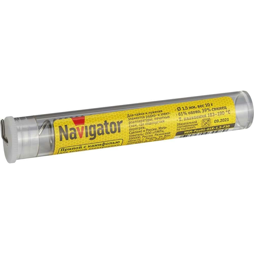 Изображение товара Припой NEM-Pos01-61K-1.5-F10 ПОС-61 10 г для пайки меди и других металлов