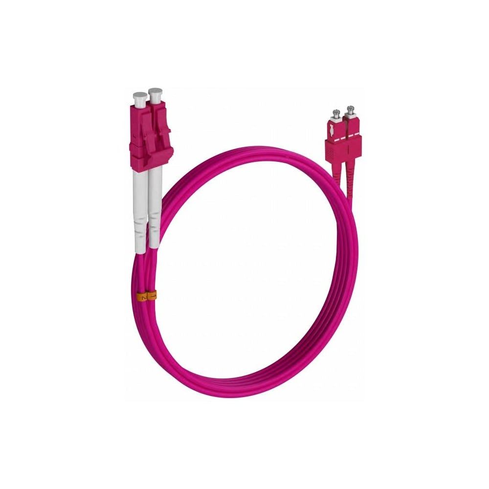 Шнур оптический KOSCAB dpc LC/UPC-SC/UPC 50/125 OM4 2.0мм 58м LSZH (патч-корд)шт КОС-DPC-504-LC/U-SC/U-2.0-58