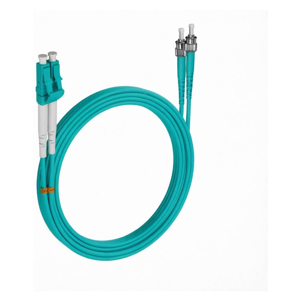 Шнур оптический KOSCAB dpc LC/UPC-ST/UPC 50/125 OM3 3.0мм 79м LSZH (патч-корд)шт КОС-DPC-503-LC/U-ST/U-3.0-79