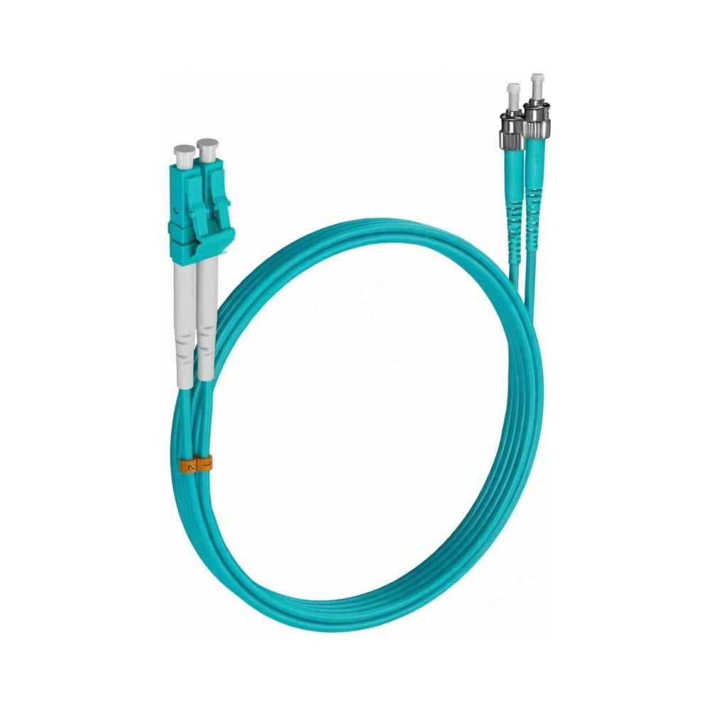 Шнур оптический KOSCAB spc LC/UPC-ST/UPC 50/125 OM3 2.0мм 10м LSZH (патч-корд)шт КОС-SPC-503-LC/U-ST/U-2.0-10