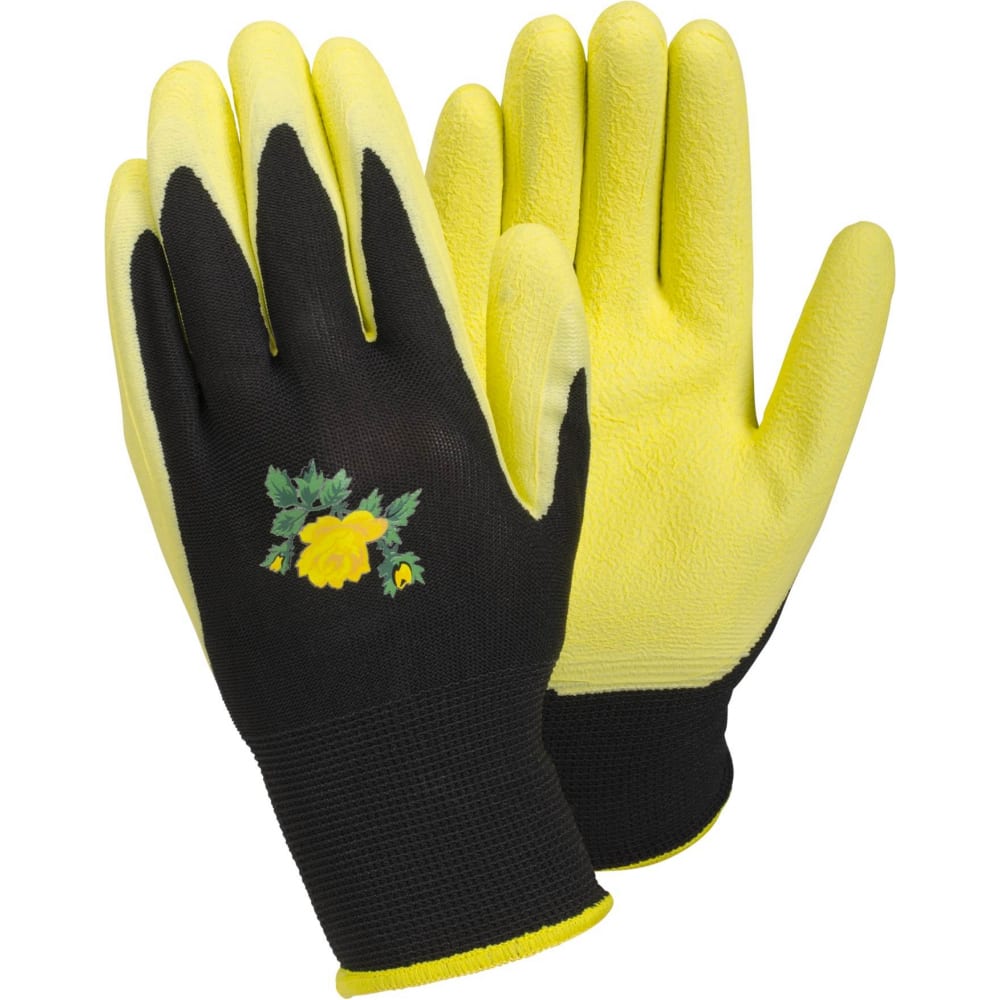 Хозяйственные нейлоновые перчатки TEGERA, размер 9, цвет желтый 90069-9 - фото 1