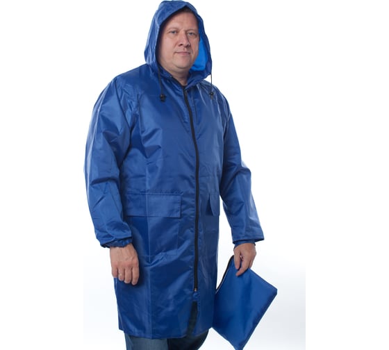 Изображение товара Влагозащитный облегченный плащ-дождевик БЕРТА  800-60-62 васильковый