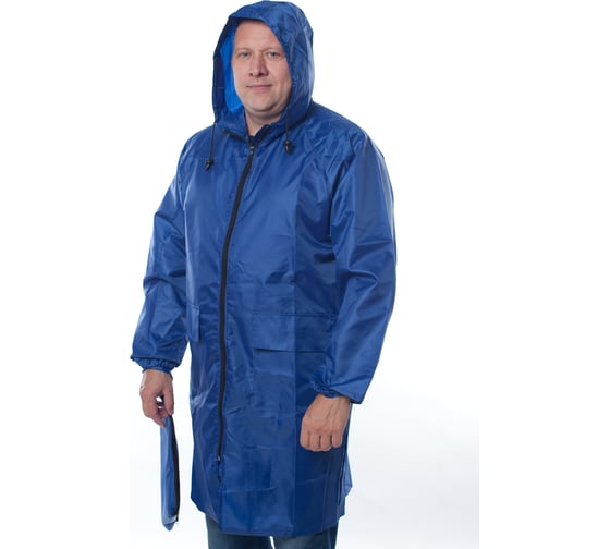 Изображение товара Влагозащитный облегченный плащ-дождевик БЕРТА 800-48-50 васильковый