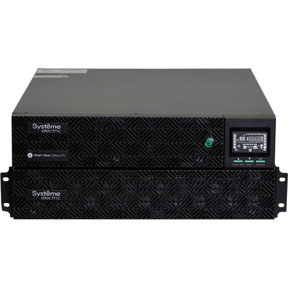 ИБП Systeme Electric Smart-Save Online SRV 6000 ВA, 6000 Вт, 230 В, 1:1, 2U+2U, 16 шт. АКБ, 12В 9Ач SRVSE6KRTXLIG2