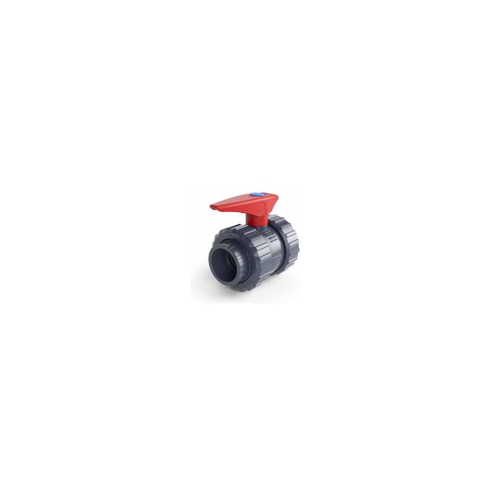 Кран шаровой HIDROTEN ПВХ 75 под клей, PE/EPDM, Испания 1011080 СК0007_И