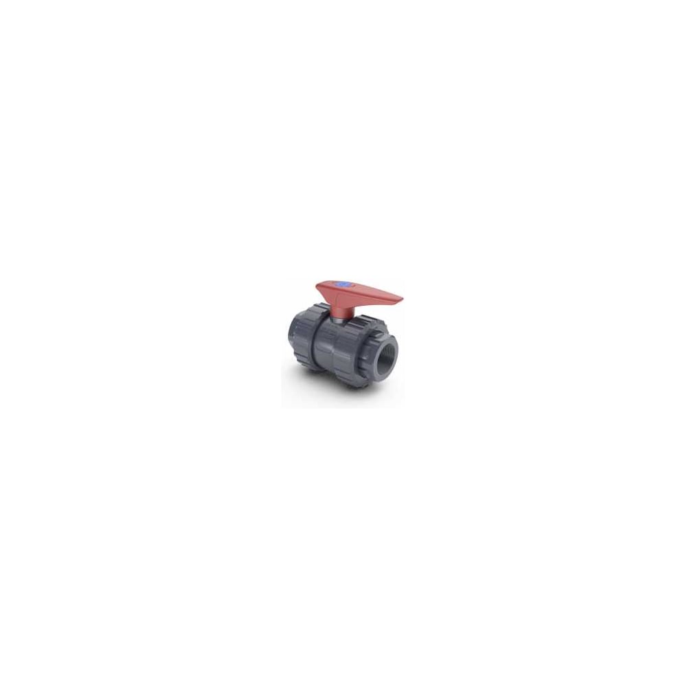 Кран шаровой HIDROTEN ПВХ 1 1/2 с внутр.резьбой, PE/EPDM, Испания 1011096 СК0050_И