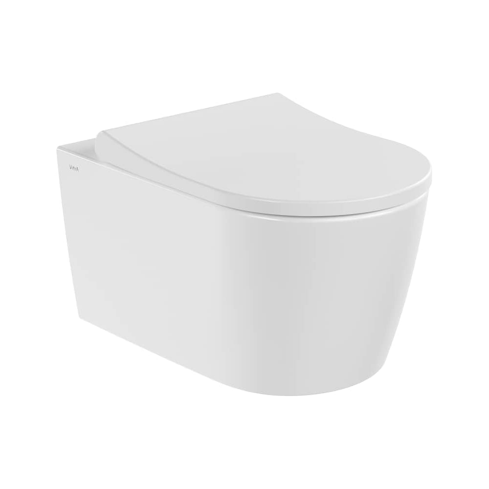 Изображение товара Подвесной унитаз Vitra Metropole Round (Метрополь Раунд) безободковый QuantumFlush (Квантум Флаш) с сиденьем микролифт, белый санитарный фарфор 7910B003-6429 Изображение товара Подвесной унитаз Vitra Metropole Round (Метрополь Раунд) безободковый QuantumFlush (Квантум Флаш) с сиденьем микролифт, белый санитарный фарфор 7910B003-6429