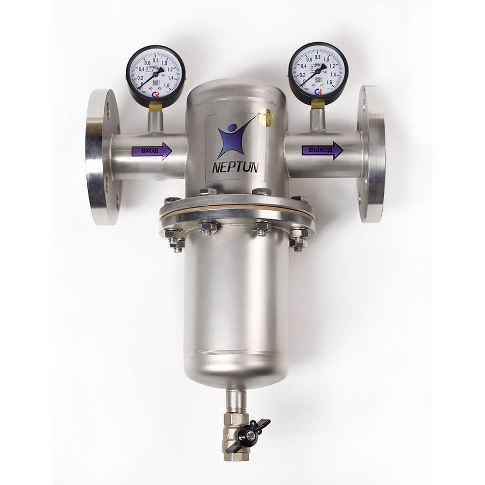 Фильтр самопромывной Neptun PRO-10 FM-B05SF Ду40, нержавеющая сталь RTB292