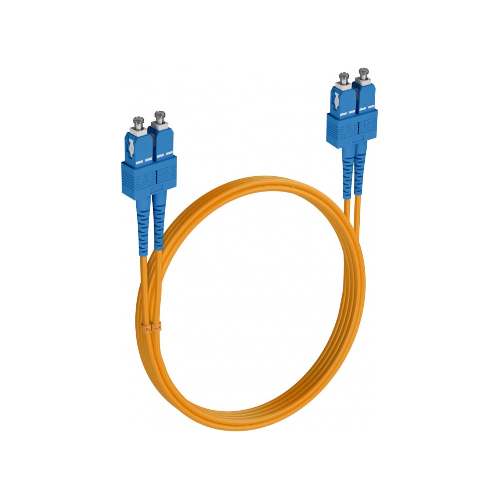 Шнур оптический KOSCAB dpc SC/UPC-SC/UPC 9/125 3.0мм 4м LSZH (патч-корд) шт КОС-DPC-9-SC/U-SC/U-3.0-4