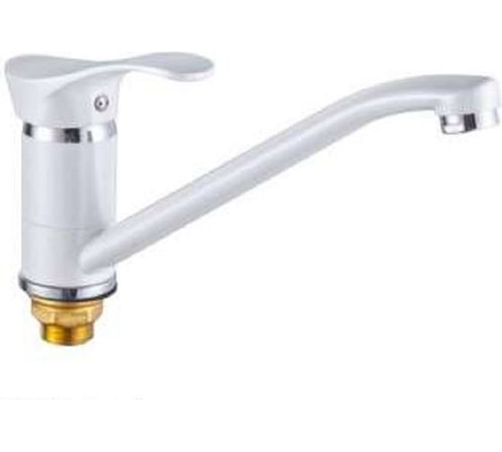 Изображение товара Кухонный смеситель MYNAH белый, крепление на одно отверстие на гайке M4901J