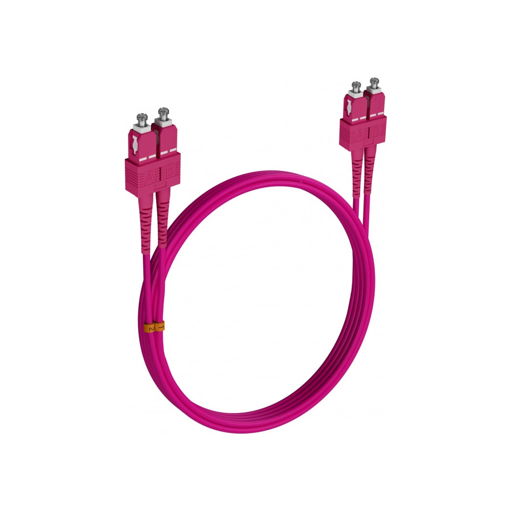 Шнур оптический KOSCAB dpc SC/UPC-SC/UPC 50/125 OM4 2.0мм 42м LSZH (патч-корд) шт КОС-DPC-504-SC/U-SC/U-2.0-42