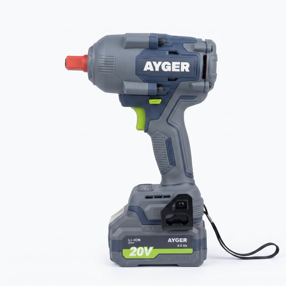 Гайковерт аккумуляторный бесщеточный AYGER APW20/950