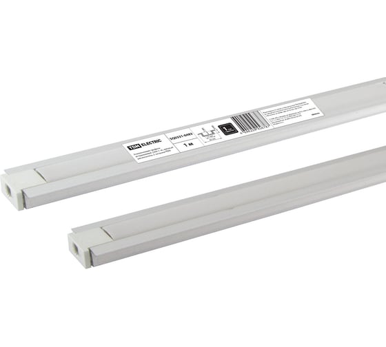 Изображение товара Встраиваемый алюминиевый профиль TDM 2206 1 метр, матовый рассеиватель, 2 заглушки SQ0331-0483