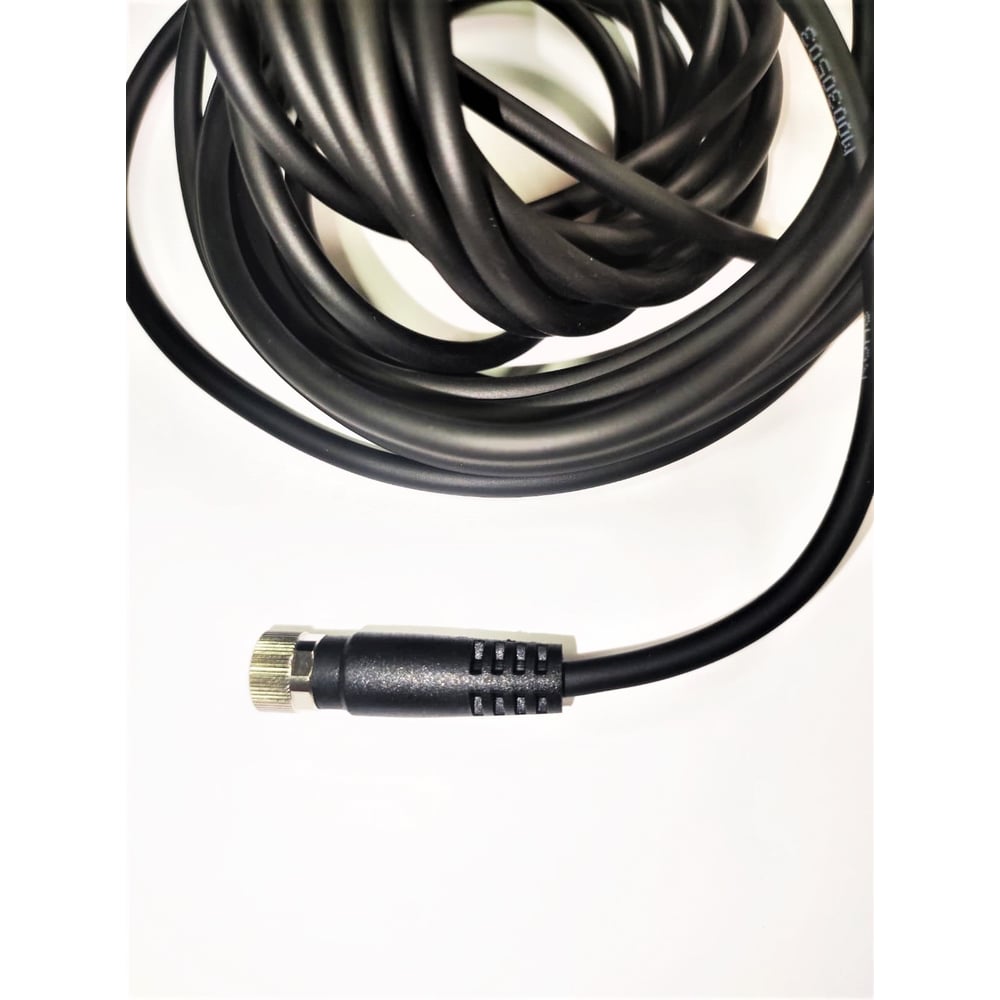 Соединитель кабельный VELLEDQ M12P-F05T-10.0PUR/BK Латунь 5-PIN IP67, кабель Пу 10 м,125 DC 08-00025159