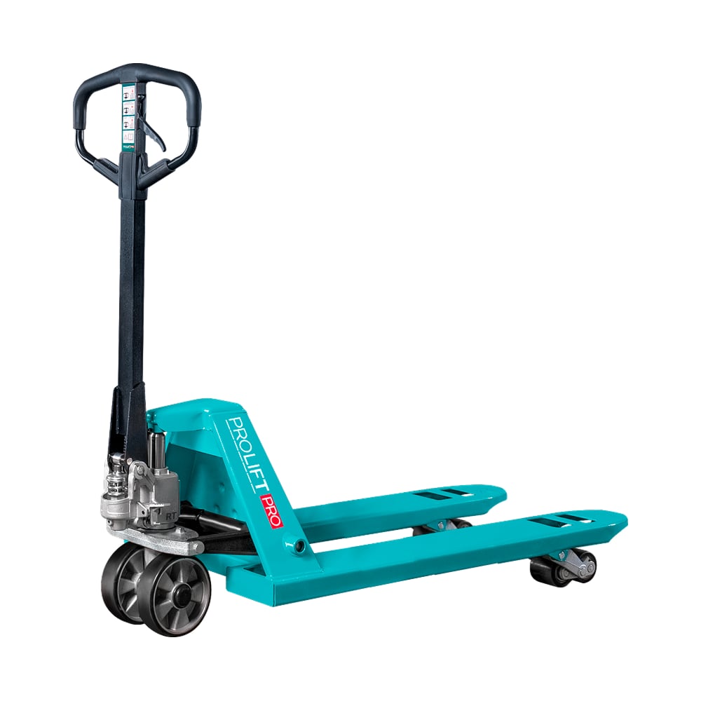 Изображение товара Гидравлическая тележка PROLIFT RT 25, PRO 2500 кг, 1500х550мм, полиур. колесо, дв.пол.ролик RT25-1500x550-P/P