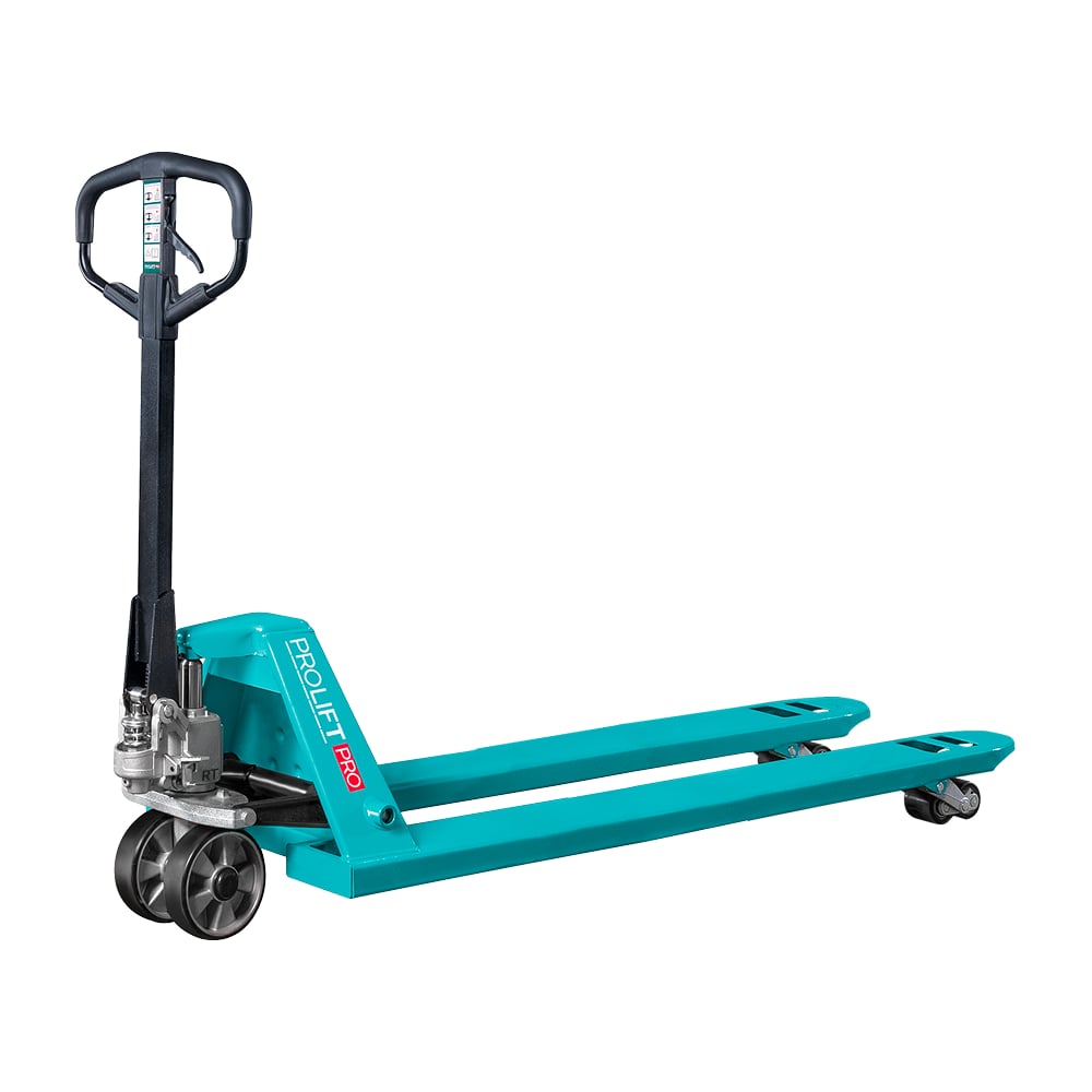 Изображение товара Гидравлическая тележка PROLIFT RT 25, PRO 2500 кг, 2000х550мм, полиур. колесо, дв.пол.ролик RT25-2000x550-P/P