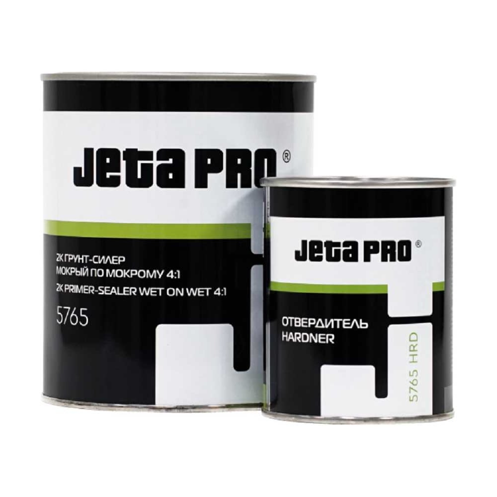 Изображение товара Грунт силер мокрый-по-мокрому Jeta PRO акриловый 4:1 + отвердитель, серый, 0,8+0,2(отв.), 5765 grey Изображение товара Грунт силер мокрый-по-мокрому Jeta PRO акриловый 4:1 + отвердитель, серый, 0,8+0,2(отв.), 5765 grey