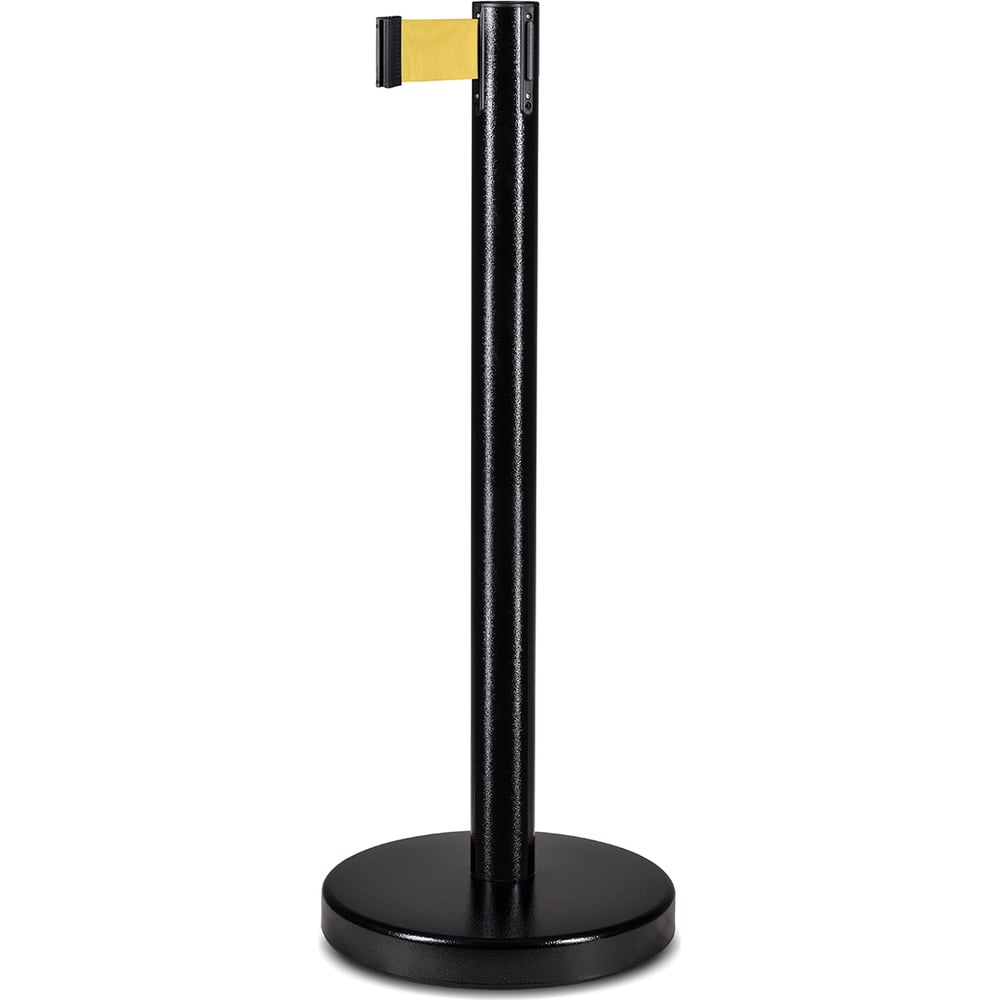 Cтойка RUSBARRIER с лентой 5 метров BSLN-327635 BLACK yellow