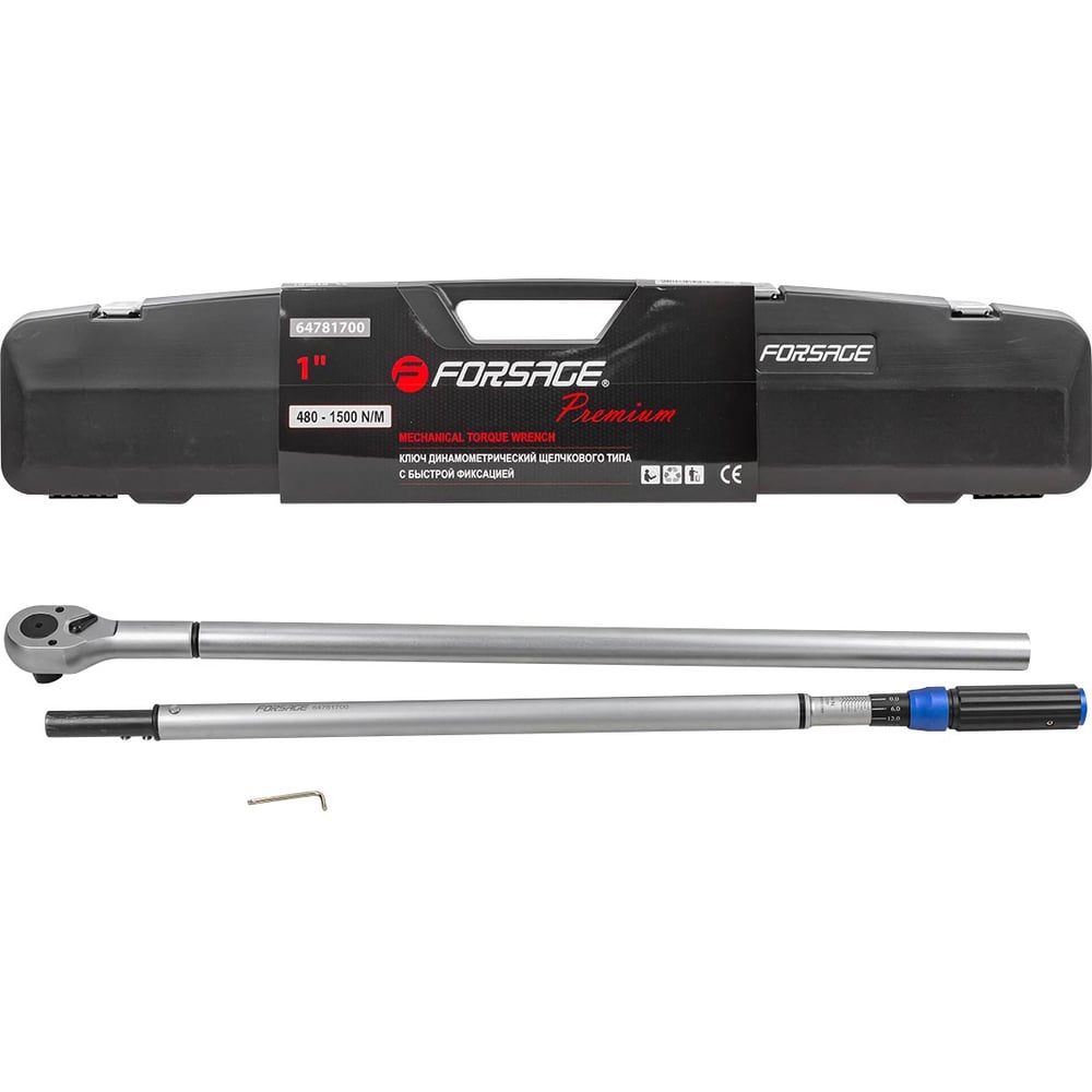 Динамометрический ключ Rockforce щелчкового типа Premium 480-1500Нм 1" RF-64781700 Premium(48617)