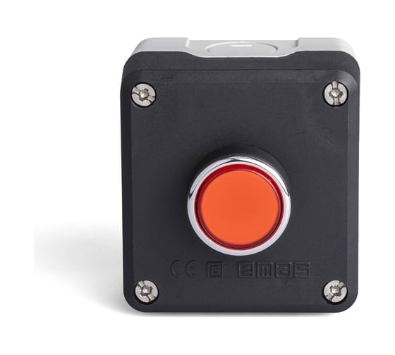 Изображение товара Черно-серый пост с красной кнопкой Emas 1НО+1НЗ P1C304DK