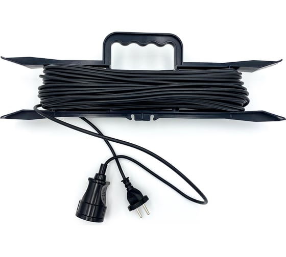 Изображение товара Удлинитель на рамке SVET 30м/1розетка (ПВС 2x0,75) 6А/1300Вт без заземления УХ6-1-30-Р SV0423-0005