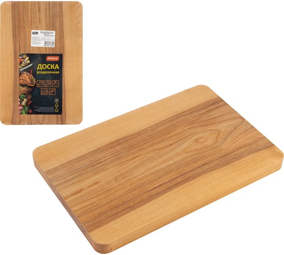 Изображение товара Разделочная доска Mallony 19.5х30 см, цельная берёза 986055