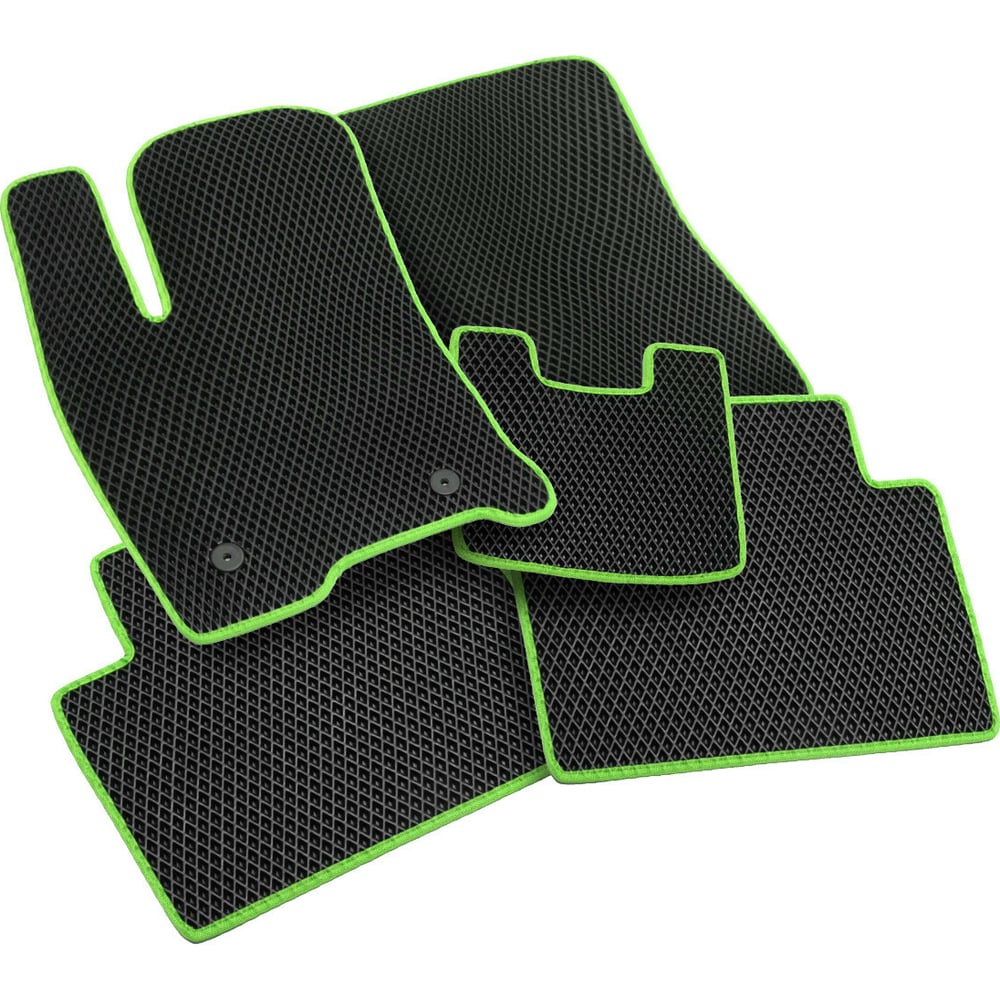 Изображение товара Коврики Vicecar ЕВА для Honda CR-V II 2001-2006 салатовые практичные защитные коврики