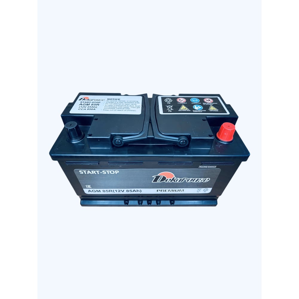 Изображение товара Аккумулятор автомобильный Dekarouse AGM 85R